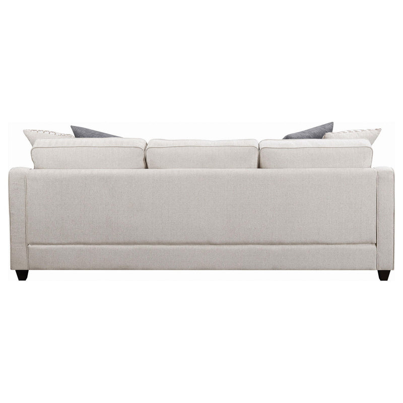 Mcloughlin Upholstered Sloped Arm Sectional Sofa Platinum
