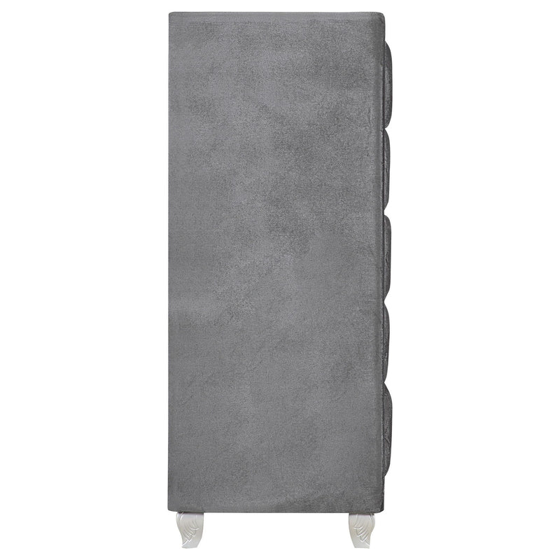 Deanna 5-drawer Bedroom Chest Grey