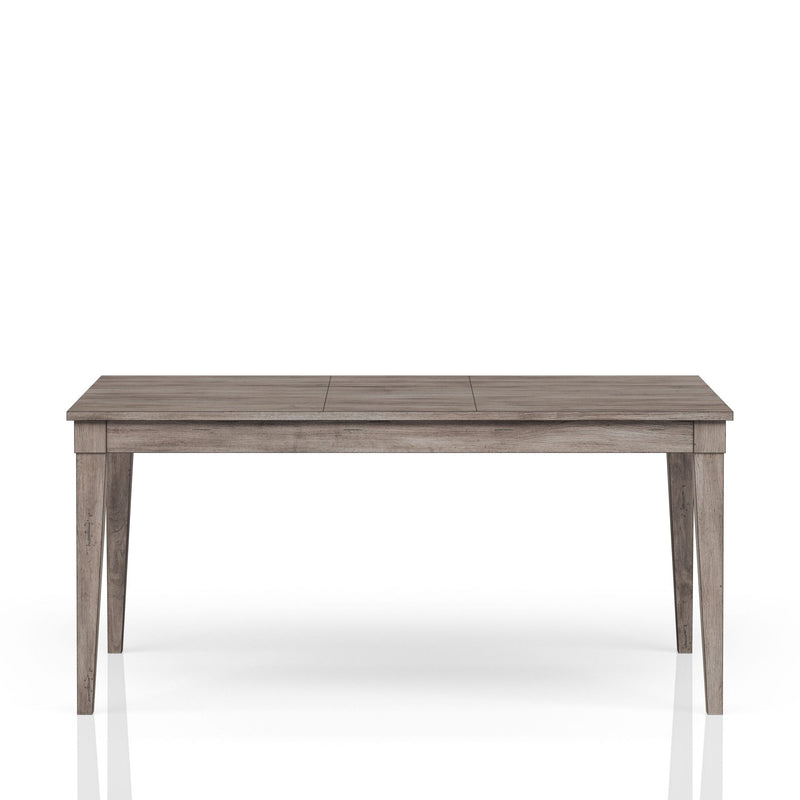 Rustic Dining Table 2 Storage Drawers And Leaf - Gray