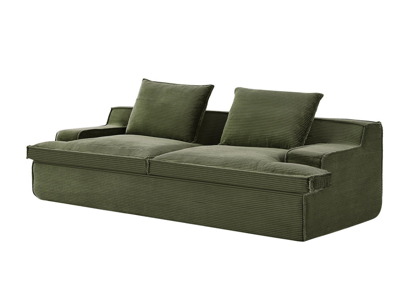 Nimbus - Oversized Full Foam 4 Seater Couch For Living Room Upholstered In Soft, Wide Armrests