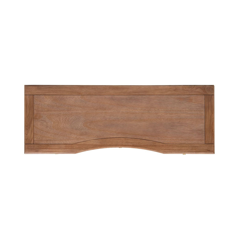 Dauphin - 3 Drawer Executive Desk - Brown