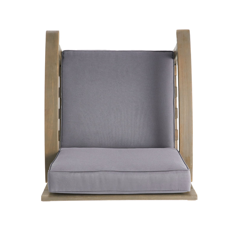Peyton Club Chair Outdoor Seating Acacia Wood 32.25 X 28.00 X 31.25"