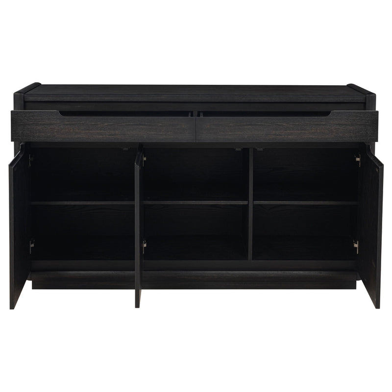 Bangor - 2 Drawer Dining Sideboard Server - Black