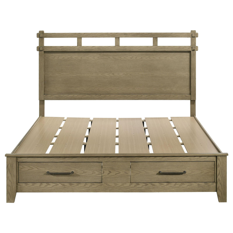 Hazlewood 59-inch Eastern King Storage Bed Vineyard Oak