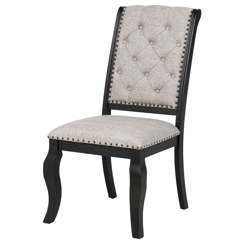 Kinzler - Side Chairs (Set of 2) - Tan / Black