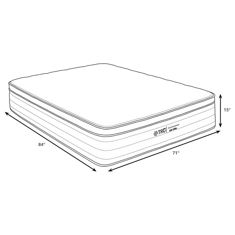 Montlake 15-inch California King Cool Euro Top Hybrid Mattress