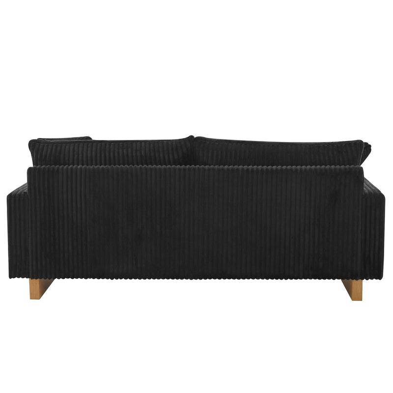 Modern Loveseat Sofa With 4 Pillows