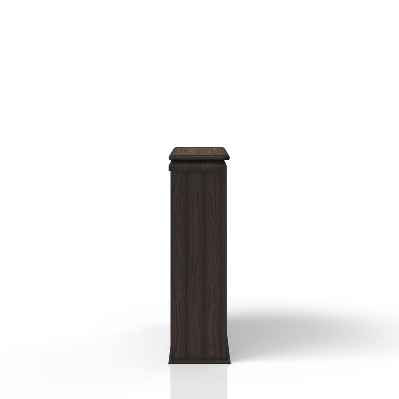 2 Shelf Bookcase Hutch - Chocolate