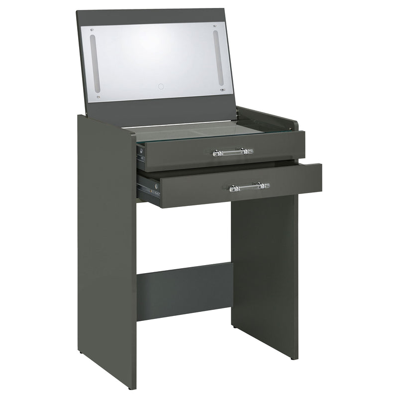 Ayuba - 3 Drawer Makeup Vanity Table With Mirror And Stool