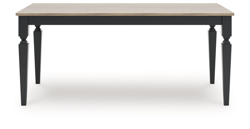 Brenkerton - Rectangular Dining Room Table - Grayish Brown / Black