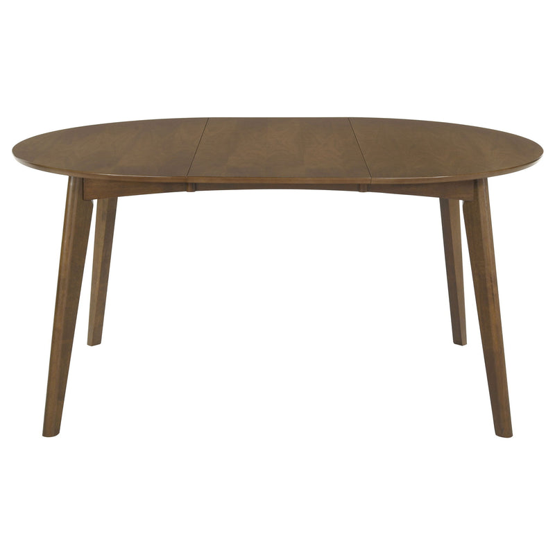 Thomson - Oval Dining Table With Removable Leaf - Walnut