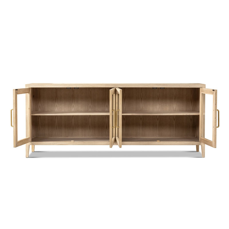 Marlowe - Glass Door Sideboard - White