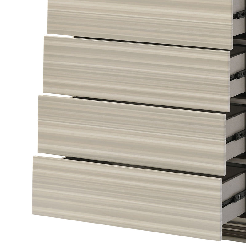Leonor - 5 Drawer Chest - Gray