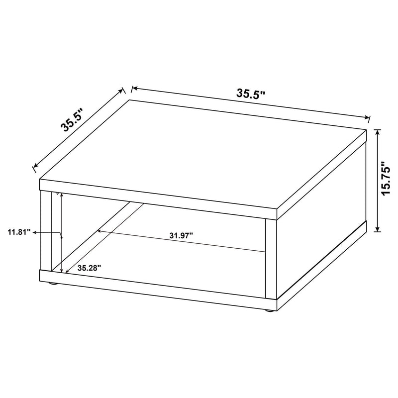 Frisco 3-piece Coffee and End Table Set Dark Pine