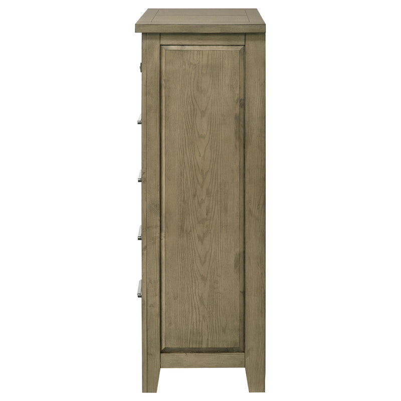 Pelton - 5 Drawer Chest - Oak