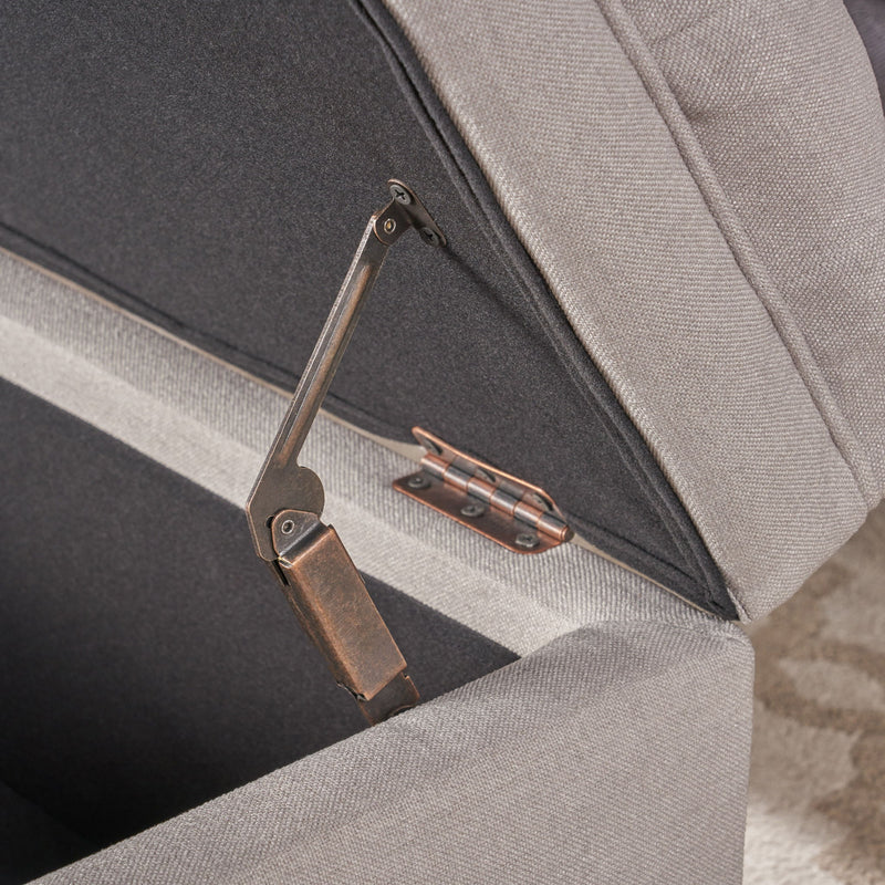 Juliana - Storage Ottoman With Birch Legs