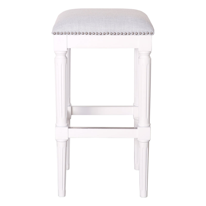 Square Stool With Upholstered Seat