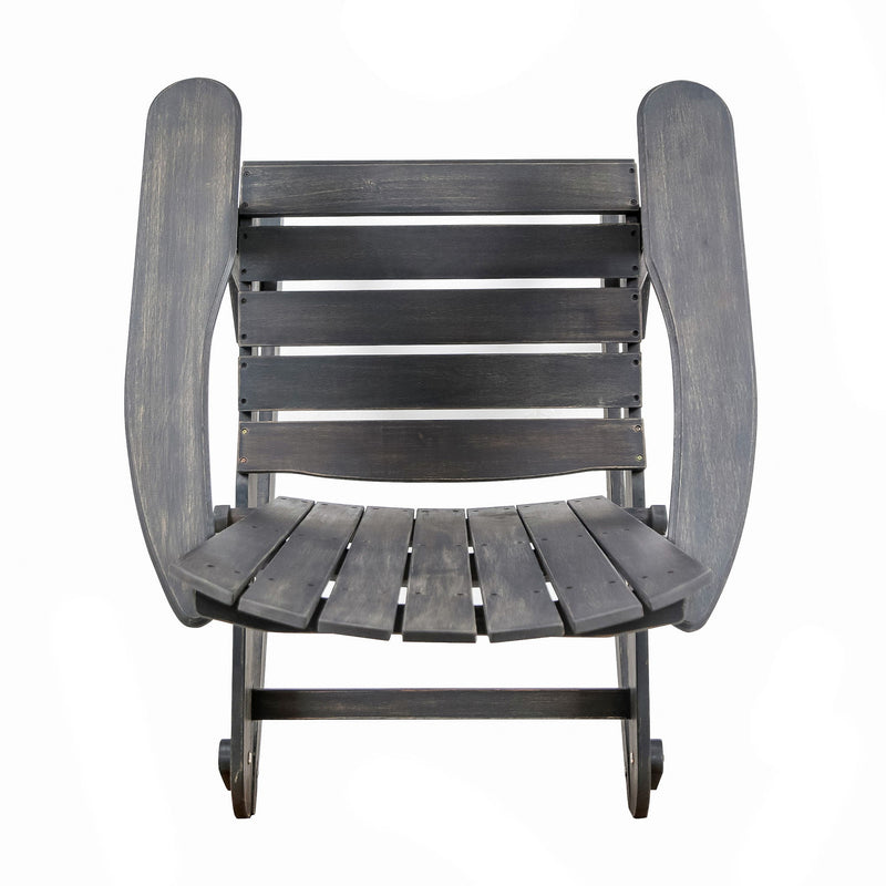 Outdoor Adirondack Rocking Chair With Hand Crafted Details