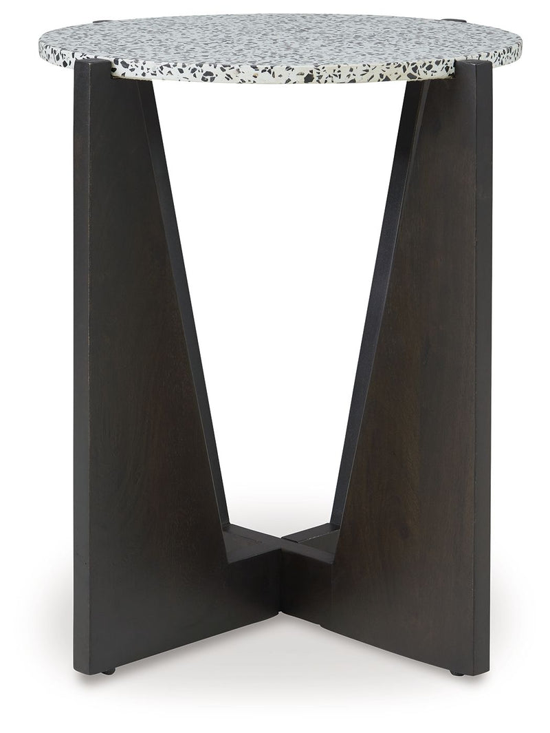 Tellrich - Accent Table - Black / White