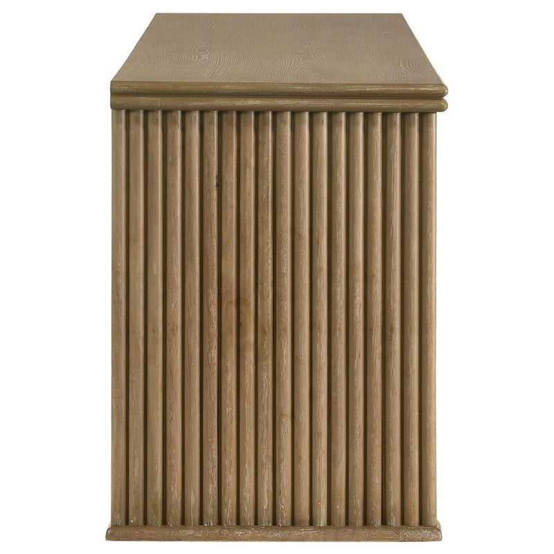 Adina - 70" TV Stand Media Console - Distressed Light Brown