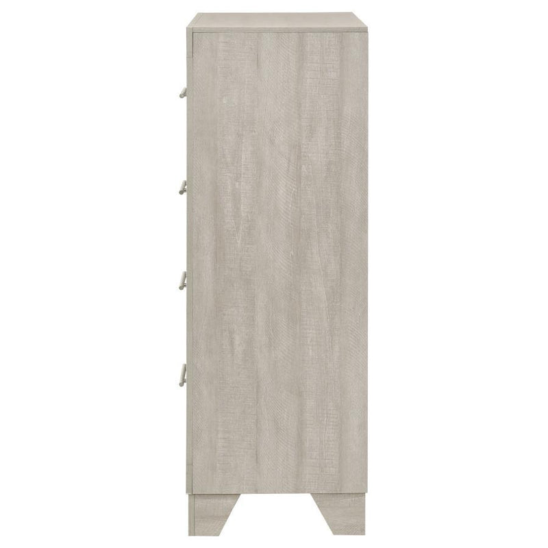 Trenton - 4-Drawer Bedroom Chest Of Drawers - Rustic Cream