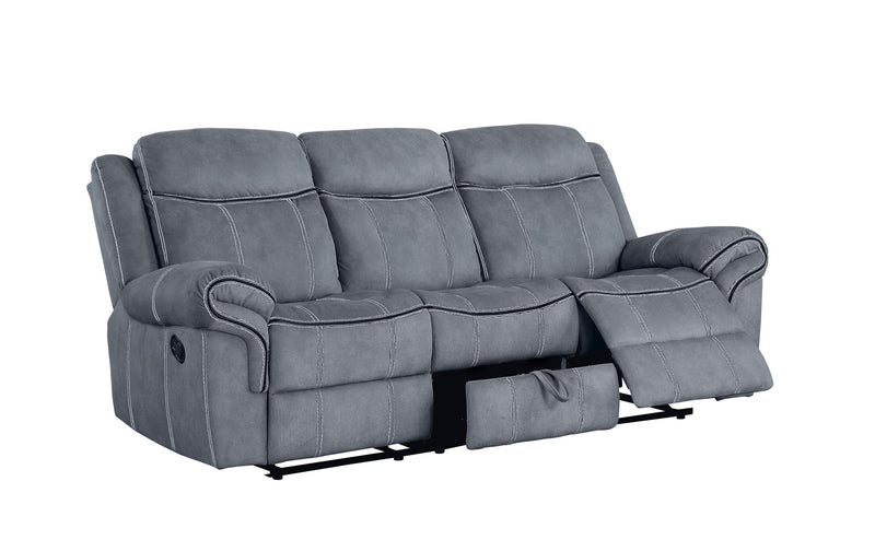 Zubaida - Two Tone Recliner Sofa With USB Port Drop Down Table