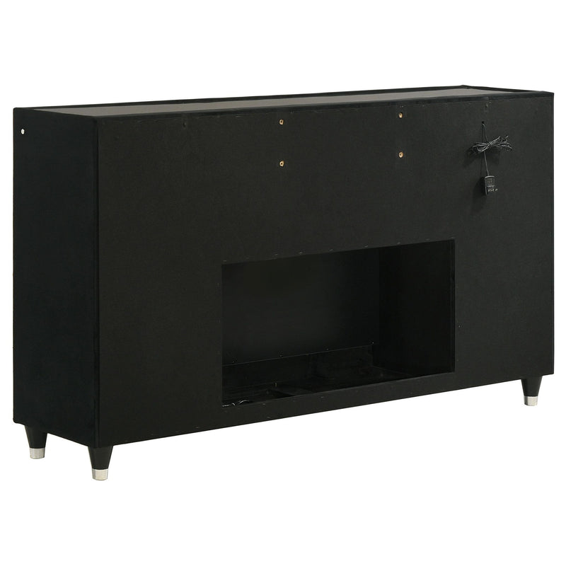Lorient 4-piece Eastern King Bedroom Set Black