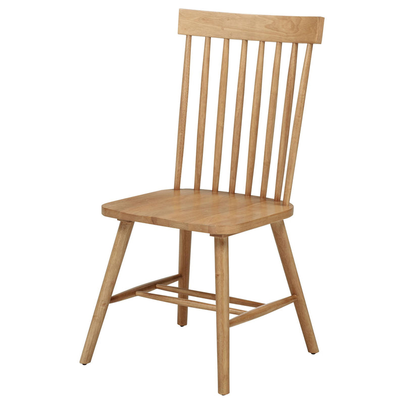 Andrews Windsor Spindle Back Dining Side Chair Light Ash (Set of 2)