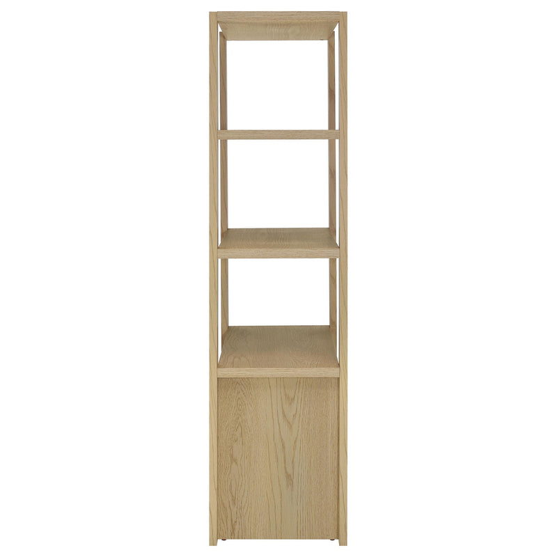 Susac - 3 Piece Entertainment Center With TV Stand And Media Towers - Light Oak