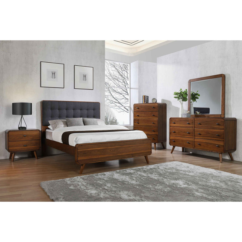 Carson Carrington - Platform Bed With Tufted Upholstery