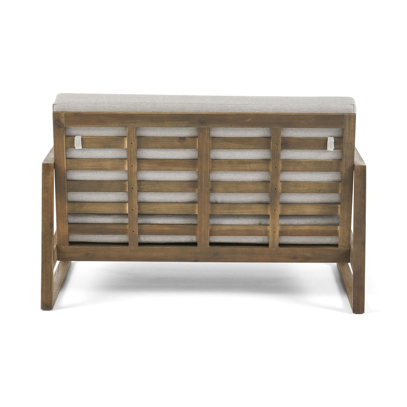 Belgian - Loveseat & Coffee Table Set With Water Resistant Cushions - Gray
