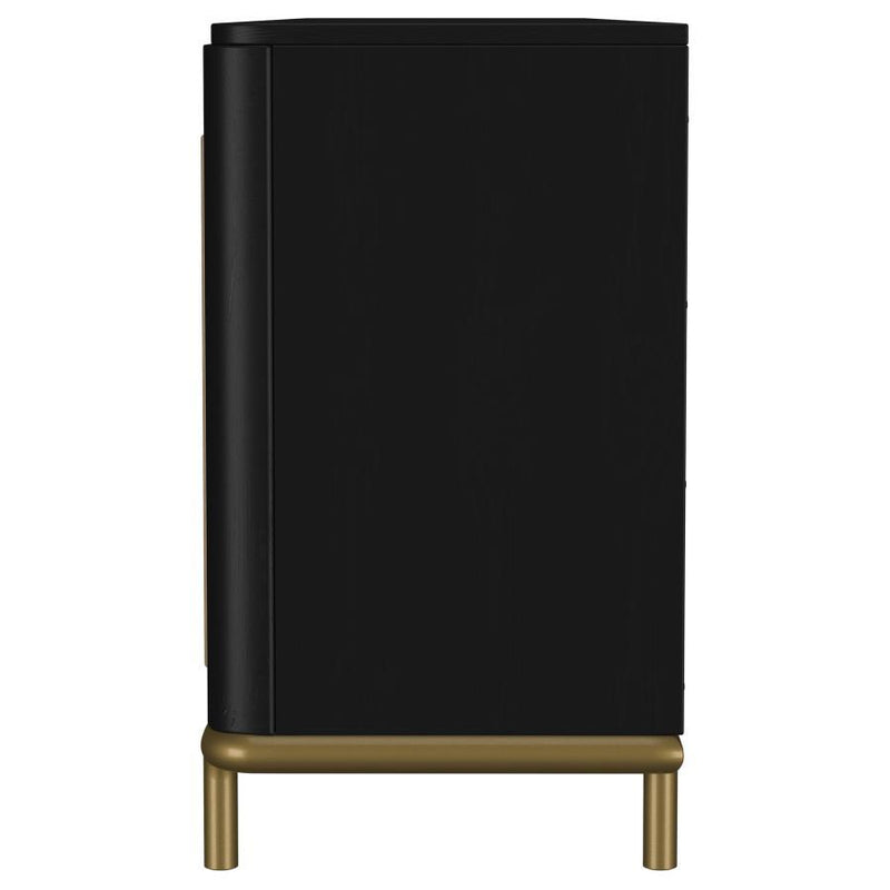 Arini - Rattan Cane 2-Door TV Stand Media Console