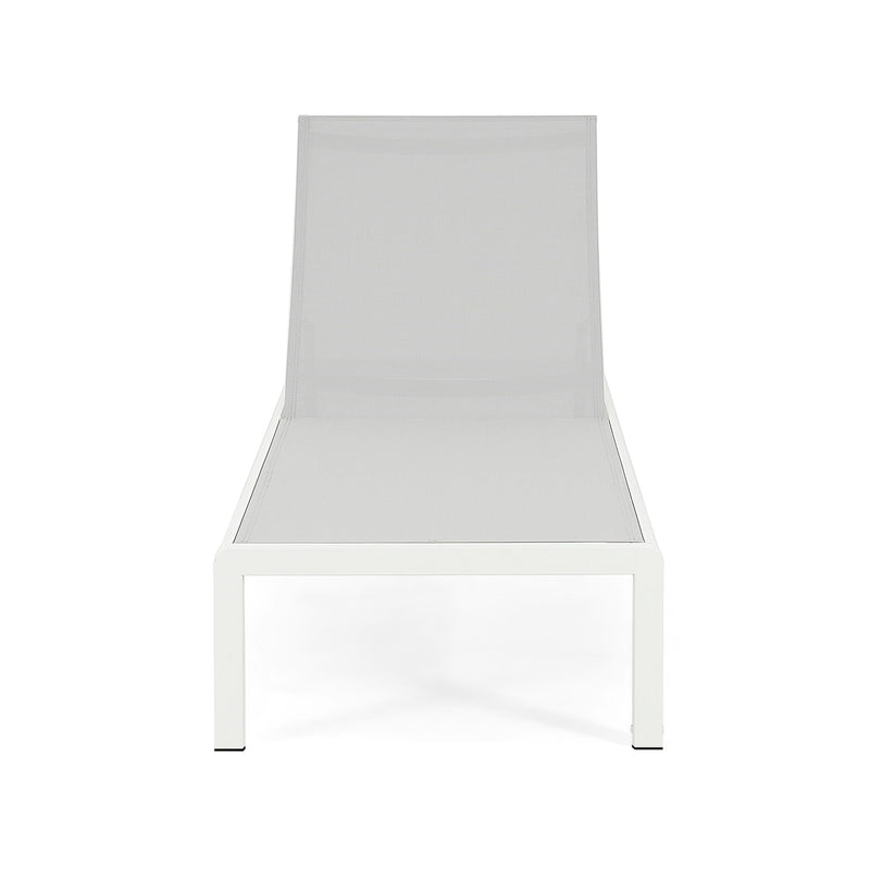 Outdoor Patio Chaise Lounge With 5 Reclining Positions