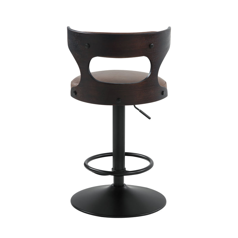 Saba - Adjustable Stool With Swivel - Brown