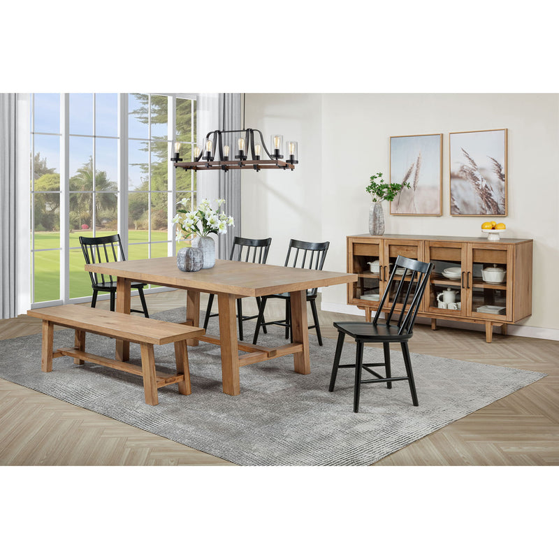 Backless Dining Bench - Natural
