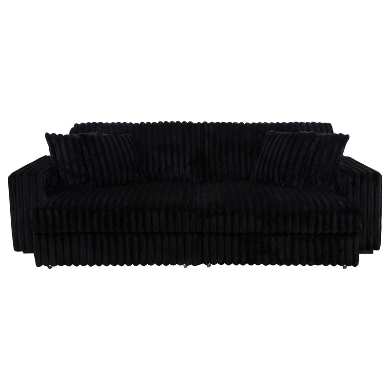 Clifford - Upholstered Dual Power Chaise Sofa - Black