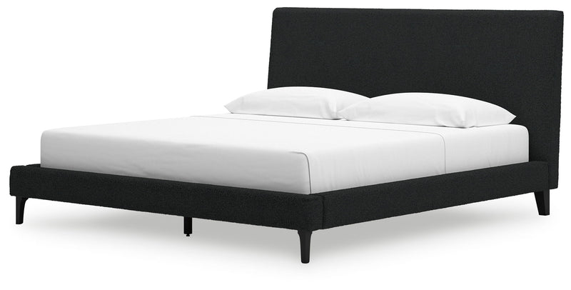 Cadmori - Upholstered Bed With Roll Slats
