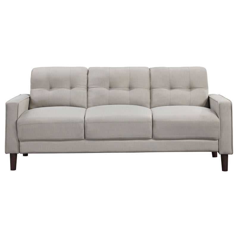 Harvey - 2 Piece Upholstered Tufted Sofa Set - Beige
