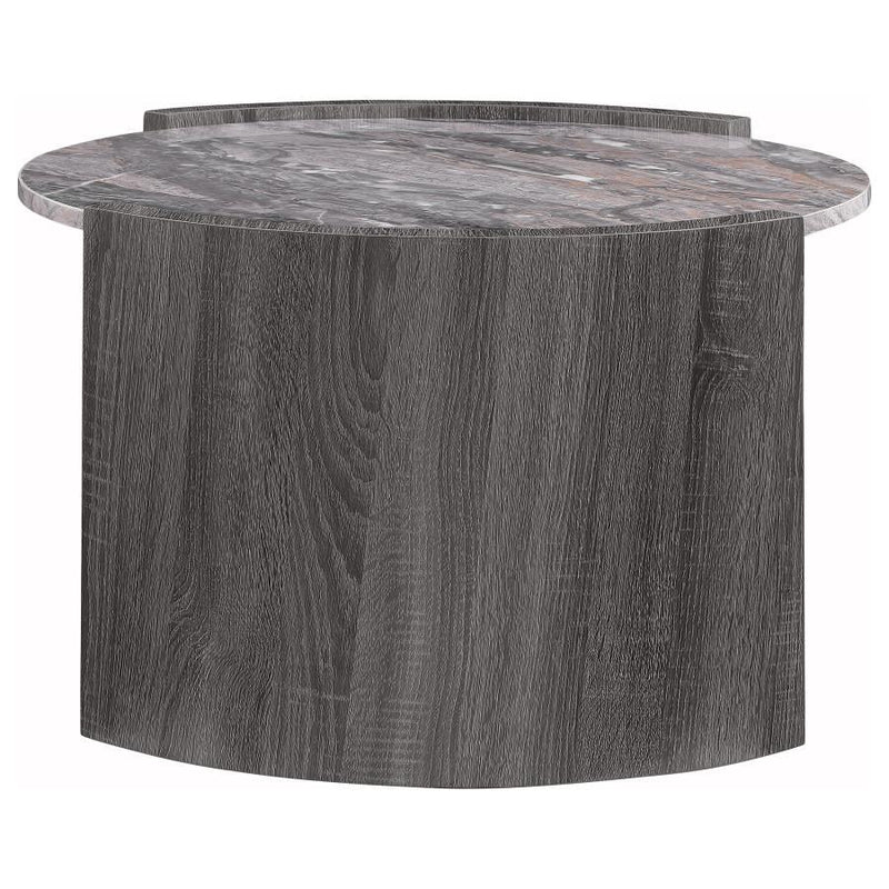 Gladstone - Round Faux Marble Top Table