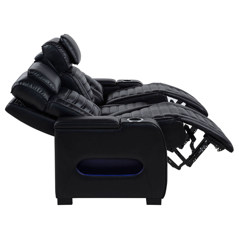 Isadora - Power Reclining Sofa With Dual Independent Recline - Black