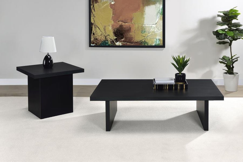 Max - Rectangular Engineered Laminate Coffee Table - Black