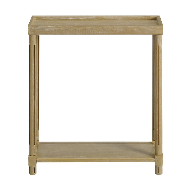 Narrow Side End Tables With Shelf (Set of 2)
