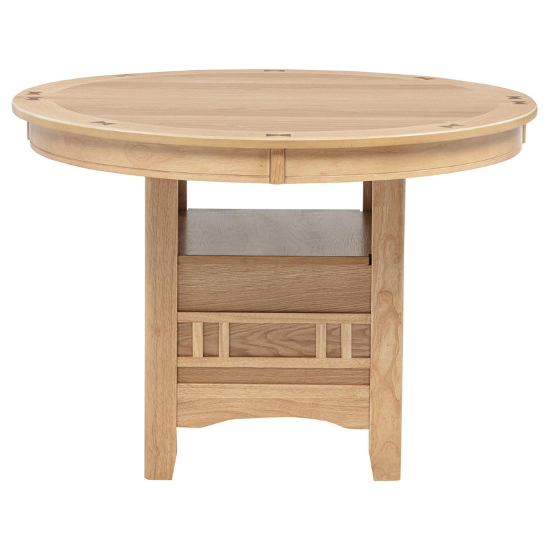 Lavon Oval 60-inch Wood Extension Leaf Dining Table Light Oak