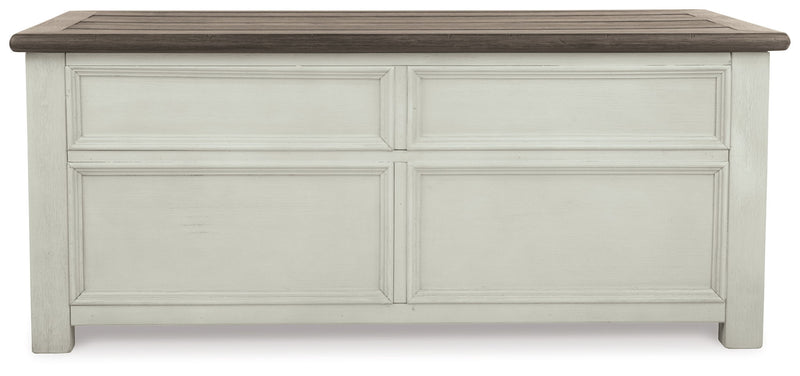 Bolanburg - Lift Top Cocktail Table - White / Brown / Beige