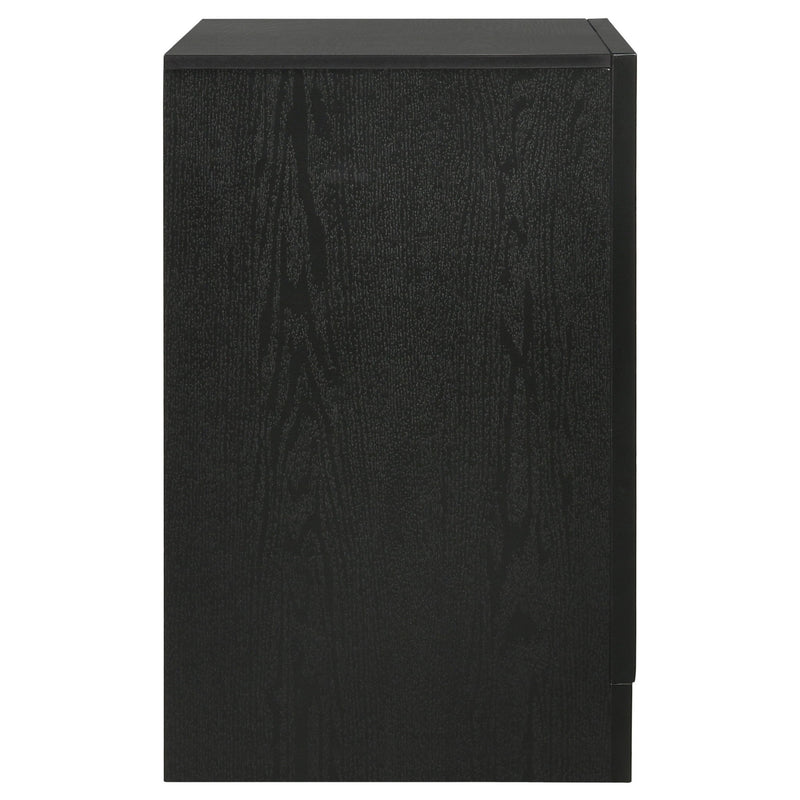 Transitional 2 Drawer Nightstand With Hidden Jewelry Tray