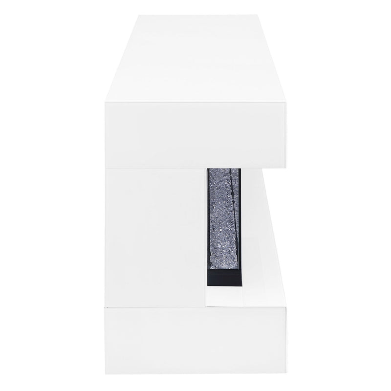 Vallerie 71-inch BT Speaker TV Stand Fireplace Console White