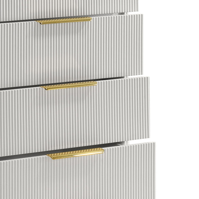 Giovanni - 5 Drawer Chest - White