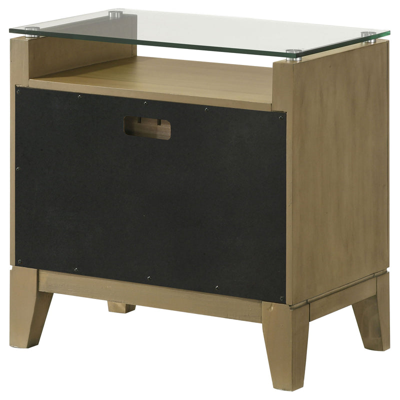 Menlo - 2 Drawer Nightstand - Pine Wood