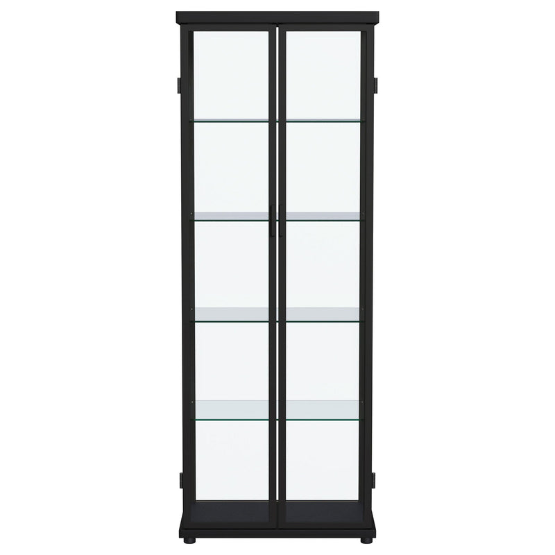 Nevra - 4 Shelf Display LED Curio Cabinet