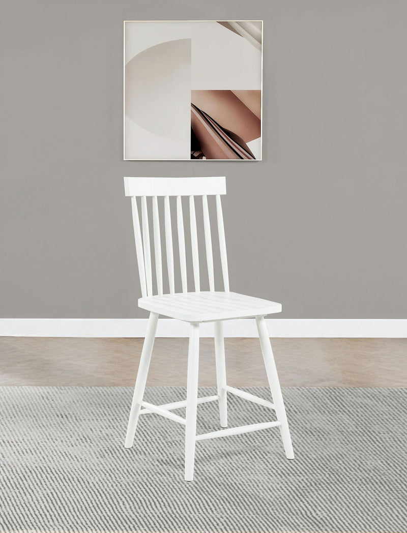 Andrews Windsor Counter Height Dining Side Chair White (Set of 2)